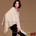 Boho Bolero Scarf Modern Cape Knit Women Poncho with Buttons Winter Wrap